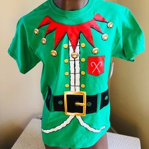 Elf uniform Christmas t-shirt NWT MEDIUM NEW FUNNY